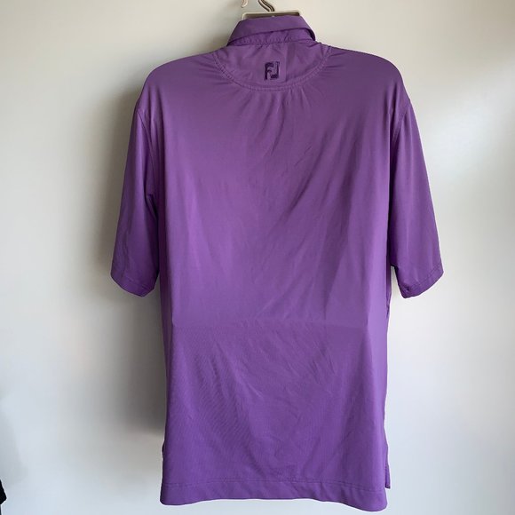 ⛳ FJ FOOTJOY Purple Short Sleeve Polo Shirt Men's Large - Picture 5 of 8
